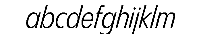 PPPangramSansCondensed RegularItalic Instance FONT