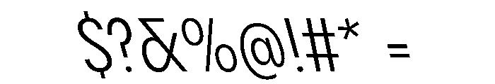 PPPangramSansCondensed RegularReclined Instance Font OTHER CHARS