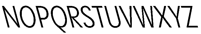 PPPangramSansCondensed RegularReclined Instance Font UPPERCASE