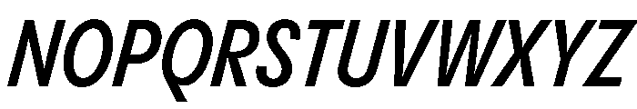 PPPangramSansCondensed SemiboldItalic Instance Font UPPERCASE