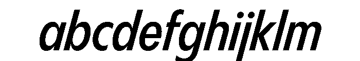 PPPangramSansCondensed SemiboldItalic Instance FONT