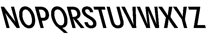 PPPangramSansCondensed SemiboldReclined Instance Font UPPERCASE