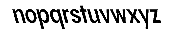 PPPangramSansCondensed SemiboldReclined Instance Font LOWERCASE