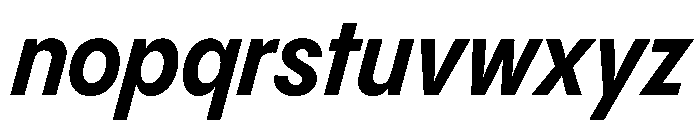 PPPangramSansNarrow BoldItalic Instance Font LOWERCASE