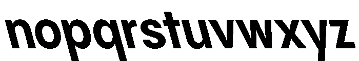 PPPangramSansNarrow BoldReclined Instance Font LOWERCASE