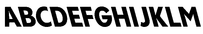 PPPangramSansNarrow ExtraboldReclined Instance Font UPPERCASE