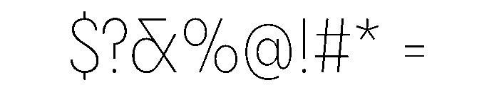 PPPangramSansNarrow Extralight Instance Font OTHER CHARS