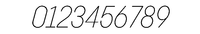 PPPangramSansNarrow ExtralightItalic Instance Font OTHER CHARS