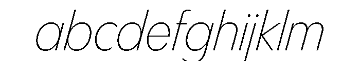 PPPangramSansNarrow ExtralightItalic Instance FONT