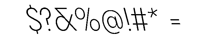 PPPangramSansNarrow LightReclined Instance Font OTHER CHARS