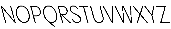 PPPangramSansNarrow LightReclined Instance Font UPPERCASE