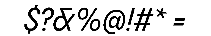 PPPangramSansNarrow MediumItalic Instance Font OTHER CHARS