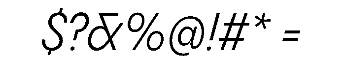 PPPangramSansNarrow RegularItalic Instance Font OTHER CHARS