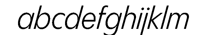 PPPangramSansNarrow RegularItalic Instance FONT