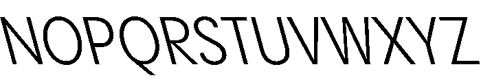 PPPangramSansNarrow RegularReclined Instance Font UPPERCASE
