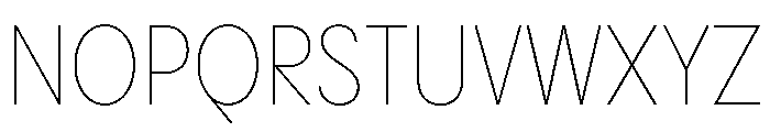 PPPangramSansNarrow Thin Instance Font UPPERCASE