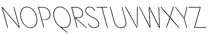 PPPangramSansNarrow ThinReclined Instance Font UPPERCASE