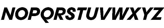 PPPangramSansNormal ExtraboldItalic Instance Font UPPERCASE