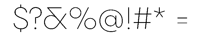 PPPangramSansNormal Extralight Instance Font OTHER CHARS