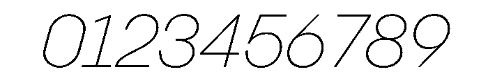 PPPangramSansNormal ExtralightItalic Instance Font OTHER CHARS