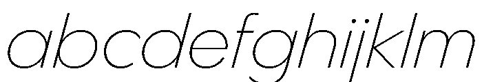 PPPangramSansNormal ExtralightItalic Instance FONT