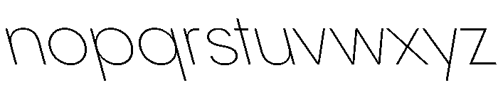 PPPangramSansNormal ExtralightReclined Instance Font LOWERCASE
