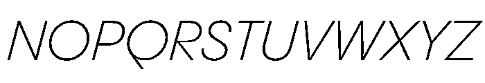 PPPangramSansNormal LightItalic Instance Font UPPERCASE
