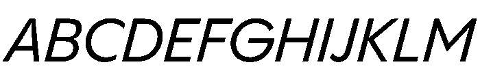 PPPangramSansNormal MediumItalic Instance Font UPPERCASE