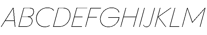 PPPangramSansNormal ThinItalic Instance Font UPPERCASE