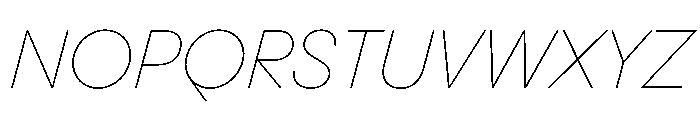 PPPangramSansNormal ThinItalic Instance Font UPPERCASE