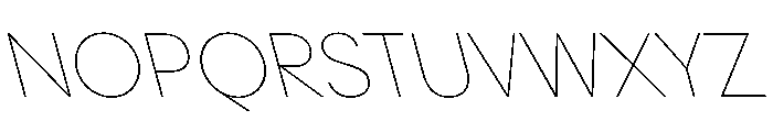 PPPangramSansNormal ThinReclined Instance Font UPPERCASE