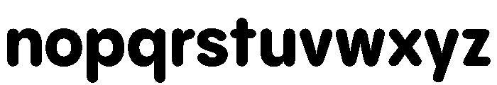PPPangramSansRoundedCompact Extrabold Instance Font LOWERCASE