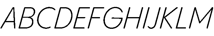 PPPangramSansRoundedCompact LightItalic Instance Font UPPERCASE