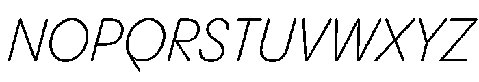 PPPangramSansRoundedCompact LightItalic Instance Font UPPERCASE