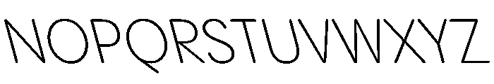 PPPangramSansRoundedCompact LightReclined Instance Font UPPERCASE