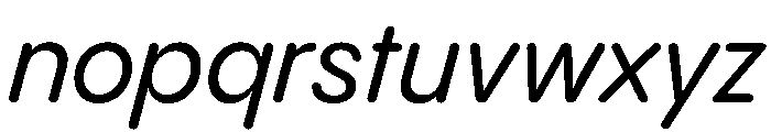 PPPangramSansRoundedCompact MediumItalic Instance Font LOWERCASE