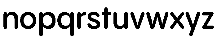 PPPangramSansRoundedCompact Semibold Instance Font LOWERCASE