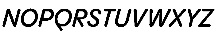 PPPangramSansRoundedCompact SemiboldItalic Instance Font UPPERCASE