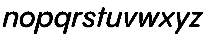 PPPangramSansRoundedCompact SemiboldItalic Instance Font LOWERCASE