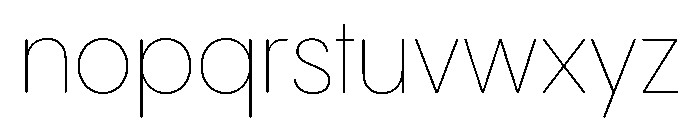 PPPangramSansRoundedCompact Thin Instance Font LOWERCASE