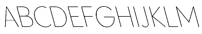 PPPangramSansRoundedCompact ThinReclined Instance Font UPPERCASE