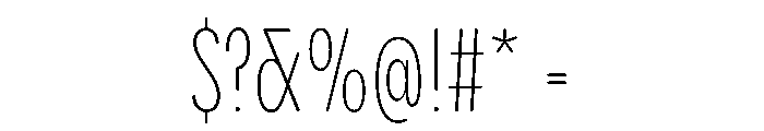 PPPangramSansRoundedCompressed Extralight Instance Font OTHER CHARS