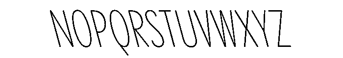 PPPangramSansRoundedCompressed ExtralightReclined Instance Font UPPERCASE