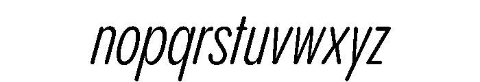 PPPangramSansRoundedCompressed RegularItalic Instance Font LOWERCASE