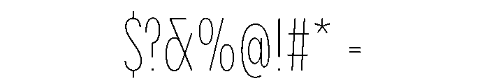 PPPangramSansRoundedCompressed Thin Instance Font OTHER CHARS