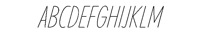 PPPangramSansRoundedCompressed ThinItalic Instance Font UPPERCASE