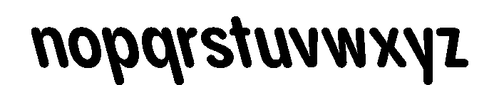 PPPangramSansRoundedCondensed BoldReclined Instance Font LOWERCASE