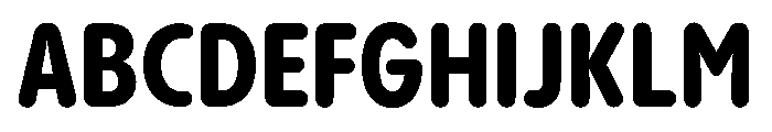 PPPangramSansRoundedCondensed Extrabold Instance Font UPPERCASE