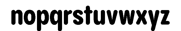 PPPangramSansRoundedCondensed Extrabold Instance Font LOWERCASE