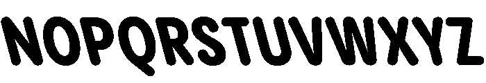 PPPangramSansRoundedCondensed ExtraboldReclined Instance Font UPPERCASE